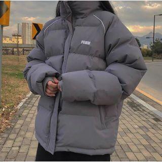 Loose-fit Lettering Padded Jacket