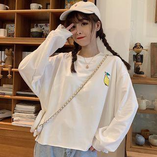 Lemon Print Pullover