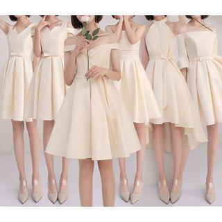 Pleated A-line Cocktail Dress (various Designs)