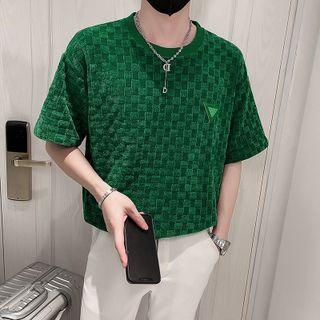 Short-sleeve Checkerboard T-shirt