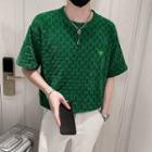 Short-sleeve Checkerboard T-shirt