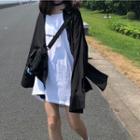 Plain Shirt / Midi Jumper Skirt