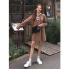 Crew-neck Long-sleeve Knit Dress