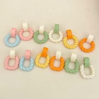 Rectangle Acrylic Dangle Earring (various Designs)