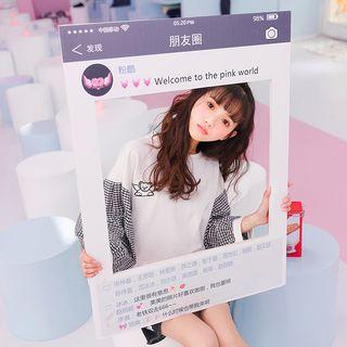 Check Panel Long-sleeve T-shirt