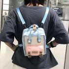 Square Nylon Two-way Backpack