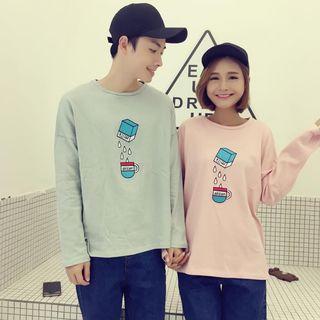 Couple Matching Embroidered Pullover