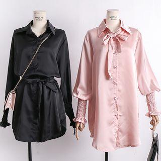 Bow Plain Shirt