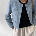 Round-neck Boucl  Tweed Jacket