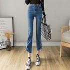 Drawstring Boot Cut Jeans
