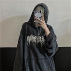 Washed Lettering Hoodie