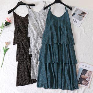 Spaghetti Strap Tiered Maxi Dress