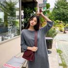 Wool Blend Long Knit Dress