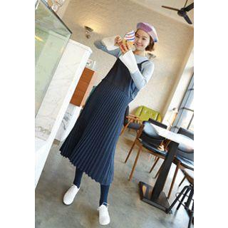 Spaghetti Strap Accordion Dress
