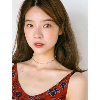 Wave-pattern Chain Necklace