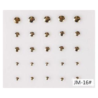 Diy Metallic Nail Art Decoration (jm-16) 1 Set