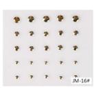 Diy Metallic Nail Art Decoration (jm-16) 1 Set