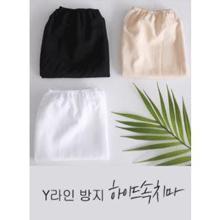Drawstring-waist Inner Skirt