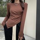 Long Sleeve Asymmetrical Top