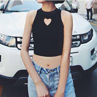 Heart Cutout Tank Top