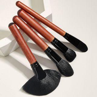 Set Of 4: Makeup Brush 4 Pcs - Jujube Red - One Size