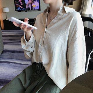 Plain Shirt Shirt - Off-white - One Size