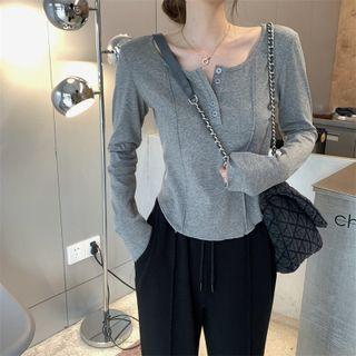 Long-sleeve T-shirt / Loose Fit Pants