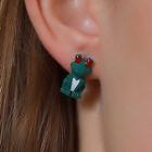 Frog Alloy Earring 1 Pair - Green - One Size