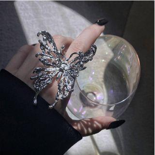 Butterfly Ring 1 Pc - Silver - One Size