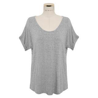 Cuff-sleeve T-shirt