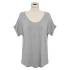 Cuff-sleeve T-shirt