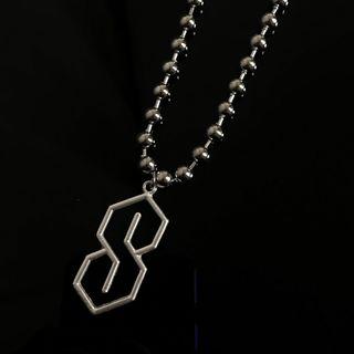 Stainless Steel Letter S Pendant Necklace