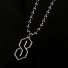 Stainless Steel Letter S Pendant Necklace