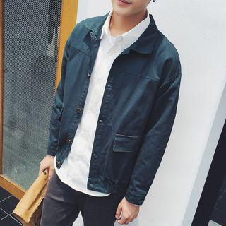 Drop-shoulder Long-sleeve Jacket