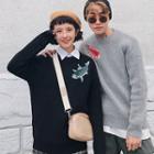 Couple Matching Fish Embroidery Sweater