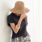 Lace-edge Cotton T-shirt