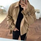 Stand-collar Long-sleeve Utility Jacket