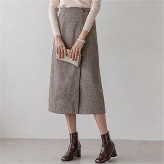 Herringbone Wrap Skirt