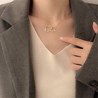 Irregular Pendant Necklace 1750 - Gold - One Size