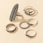 Set Of 6: Ring Set Of 6 - 18307 - Silver - One Size