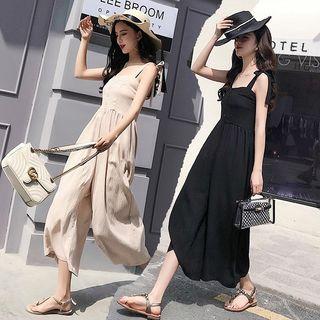 Strappy Cropped Wide-leg Jumpsuit