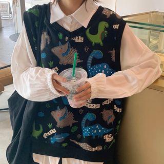 Dinosaur Print Vest