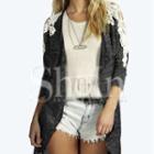 Crochet Panel Jacket