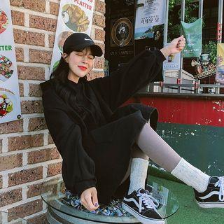 Oversized Mini Hoodie Dress