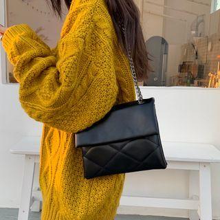 Chain Strap Tote Bag Black - One Size