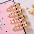Faux Pearl Hair Clip A0351 - As Shown In Figure - One Size