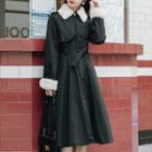 Sashed A-line Coat