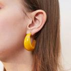 Acrylic Open Hoop Earring 1 Pair - As Shown In Figure - One Size