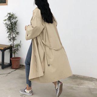 Long Trench Coat As Shown In Figure - One Size