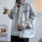 Long-sleeve Print Cargo Jacket